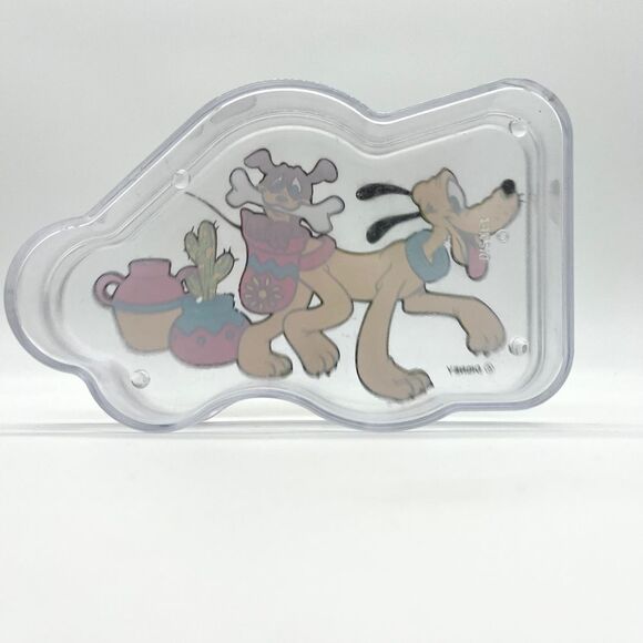 Vintage Disney Pluto Dog Clear Plastic Decorative Container Southwest Candy - Picture 2 of 11